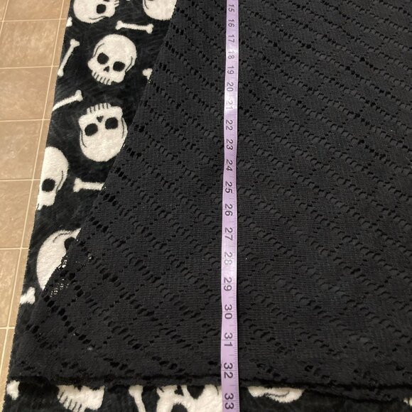 ACCOMPLICE Black crochet sleeveless a-line mini dress ~ Goth XS SMALL sundress - Picture 7 of 13